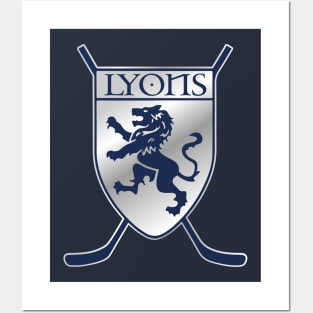 Lyons Logo silver Posters and Art